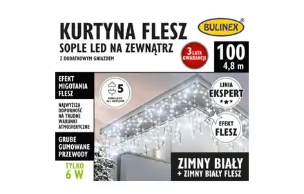 BUL.KURTYNA FLESZ SOPLE 100L D/G BIAŁY 25-332