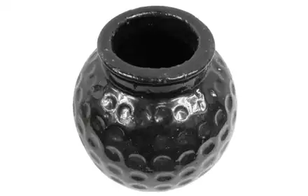 Wazon Ceramiczny Czarny Duży 26x28cm 213can80205_L