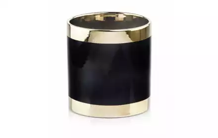 Donica Emerald Cylinder Gold&amp;Black 13 Cm 09.143.13 Polnix