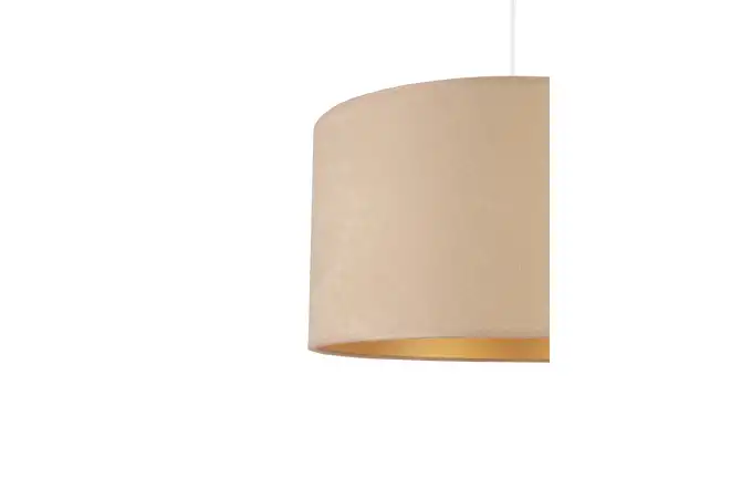 LAMPA WISZĄCA ROLLER ZAMSZ 8975 BEŻ / ZŁOTO