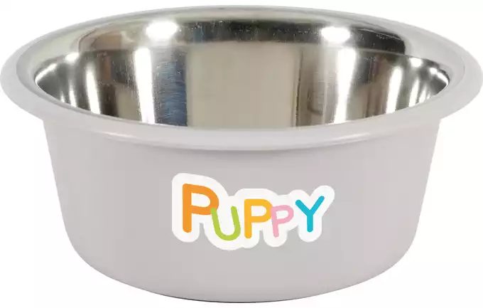 Miska Plastikowa Puppy Z Podstawką Antypoślizgową 16,5 Cm 850 Ml Jasny Brąz 475542tau Zolux