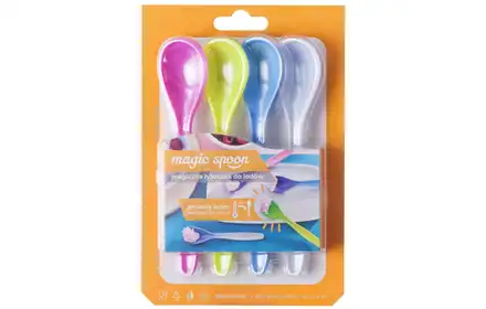 KOMPLET 4 ŁYŻECZEK MAGIC SPOON ZMIENIAJĄCE KOLOR