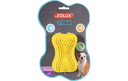 Zolux Zabawka kauczukowa dla psa wytrzymała, TITAN roz.L kol. żółty