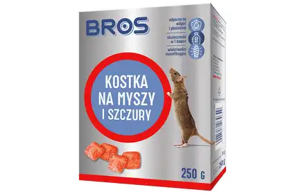 BROS-MY KOSTKA NA MYSZY I SZCZURY 1KG