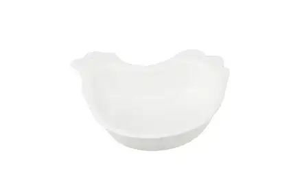 NACZYNIE KURKA 17,5X14,5X4 CM PORCELANA KREMOWA